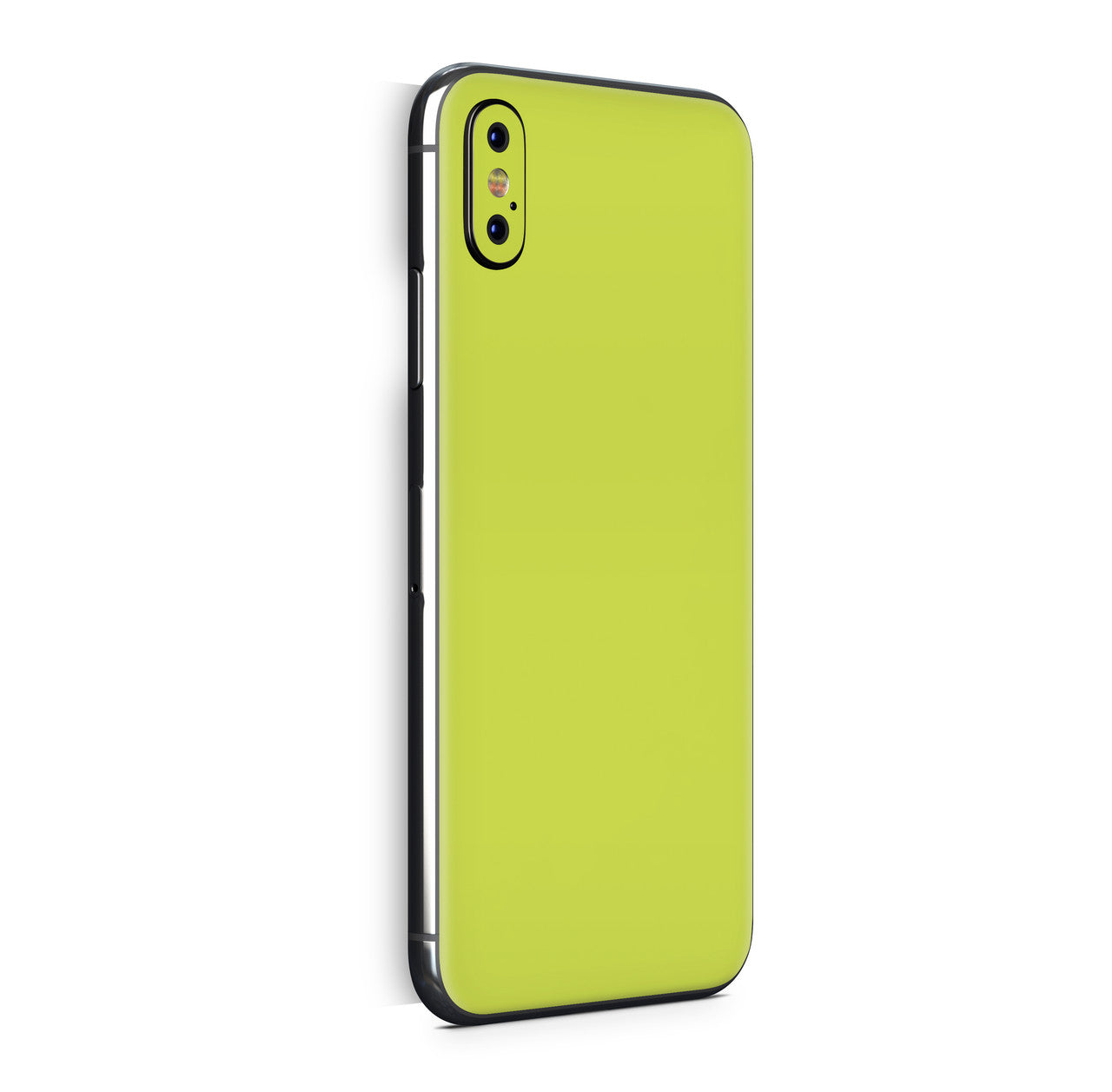 iPhone X Skin Design Vinyl Schutzfolie Backcover Solid State lime Aufkleber Skins4u