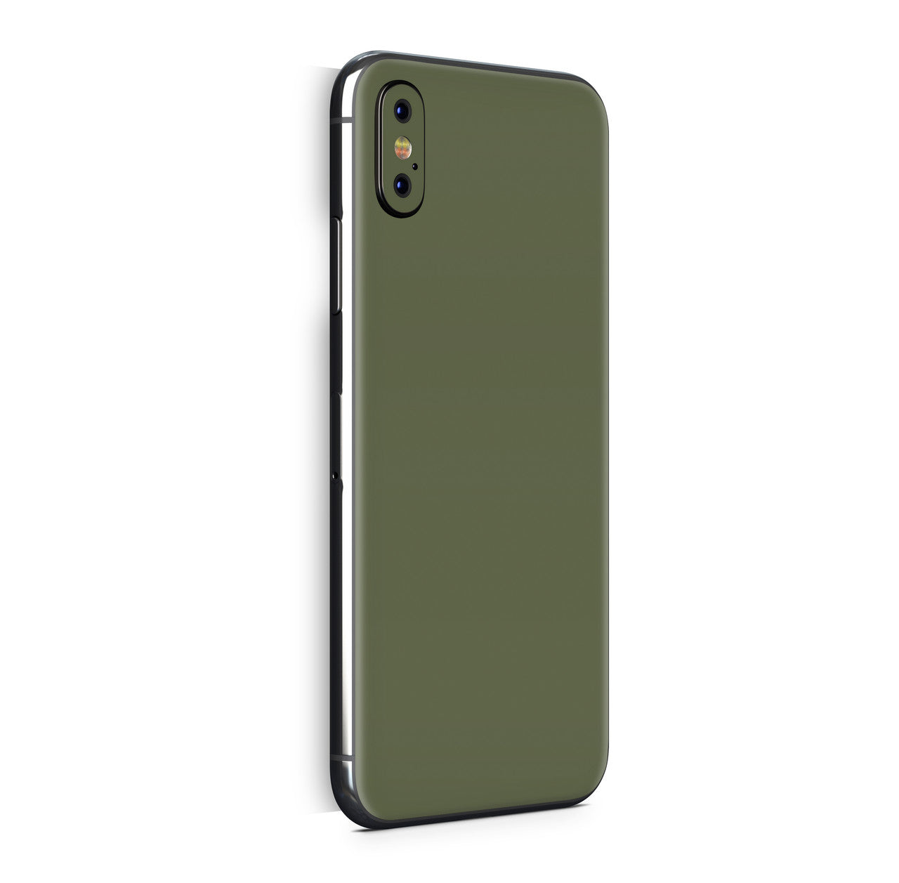 iPhone X Skin Design Vinyl Schutzfolie Backcover Solid State olive Aufkleber Skins4u