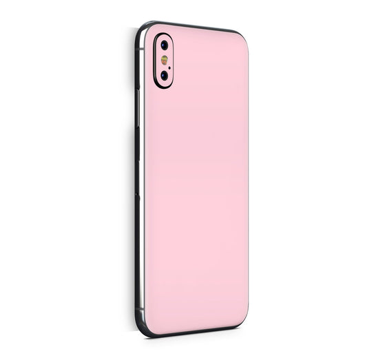 iPhone X Skin Design Vinyl Schutzfolie Backcover Solid State rosa Aufkleber Skins4u