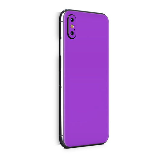 iPhone X Skin Design Vinyl Schutzfolie Backcover Solid State violett Aufkleber Skins4u