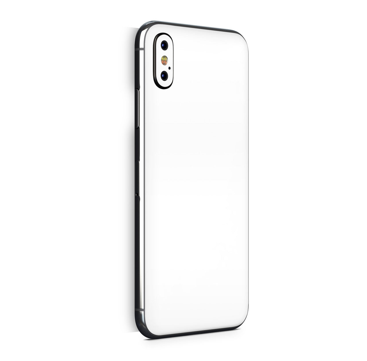 iPhone X Skin Design Vinyl Schutzfolie Backcover Solid State weiss Aufkleber Skins4u