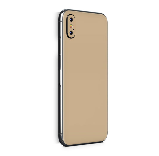 iPhone X Skin Design Vinyl Schutzfolie Backcover Solid State wheat Aufkleber Skins4u