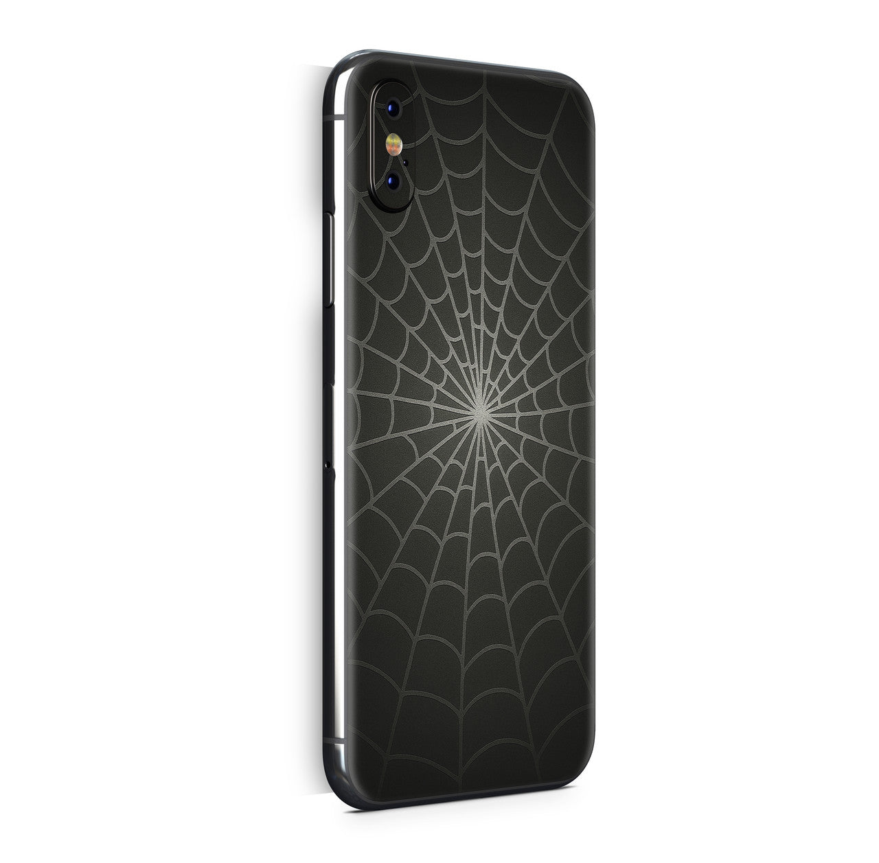 iPhone X Skin Design Vinyl Schutzfolie Backcover Spiderweb black Aufkleber Skins4u