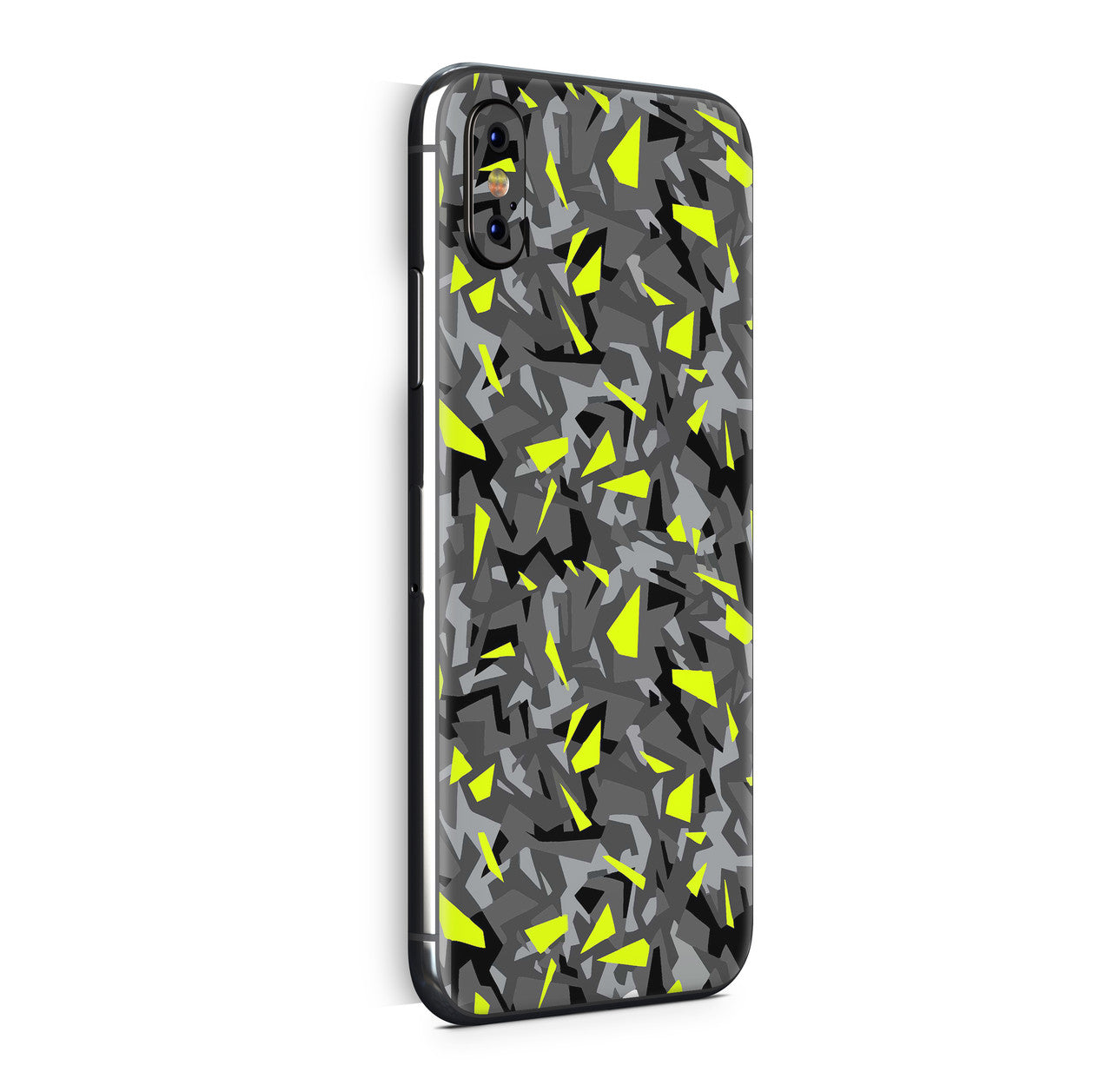 iPhone X Skin Design Vinyl Schutzfolie Backcover Splatter Yellow Aufkleber Skins4u