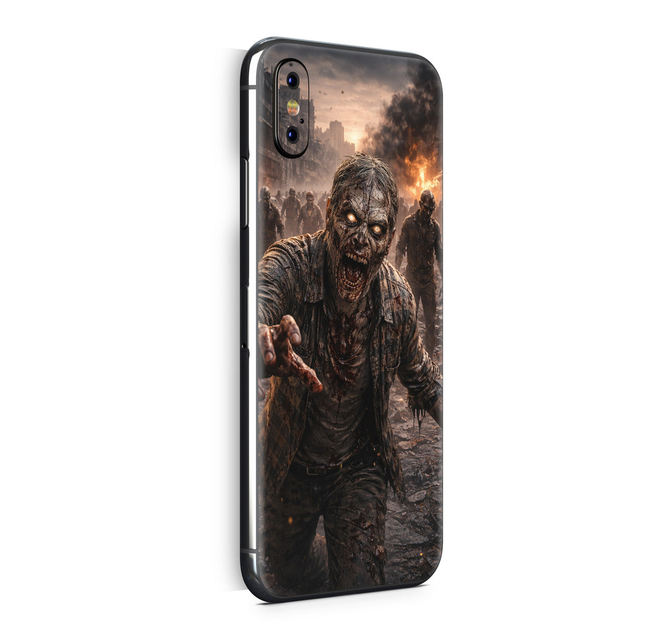 iPhone X Skin Design Vinyl Schutzfolie Backcover Zombie Aufkleber Skins4u