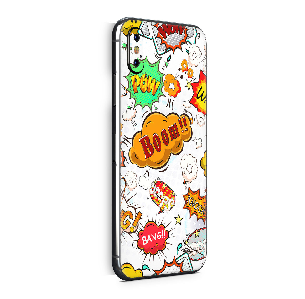 iPhone X Skin Design Vinyl Schutzfolie Backcover comics white Aufkleber Skins4u