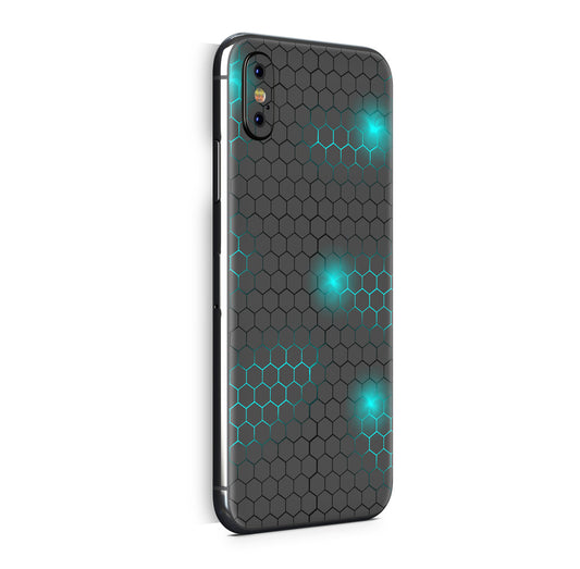 iPhone X Skin Design Vinyl Schutzfolie Backcover exo small blue Aufkleber Skins4u
