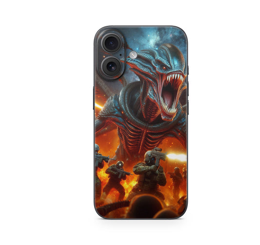 iPhone 17 Skin Design Schutzfolie Vinyl Cover Alien Attack Aufkleber Skins4u
