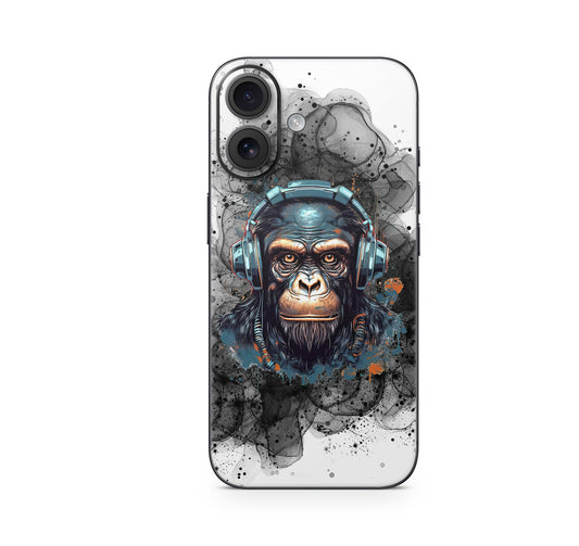 iPhone 17 Skin Design Schutzfolie Vinyl Cover Black Smoke Monkey Aufkleber Skins4u