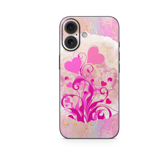 iPhone 17 Skin Design Schutzfolie Vinyl Cover Boarder Hearts Aufkleber Skins4u