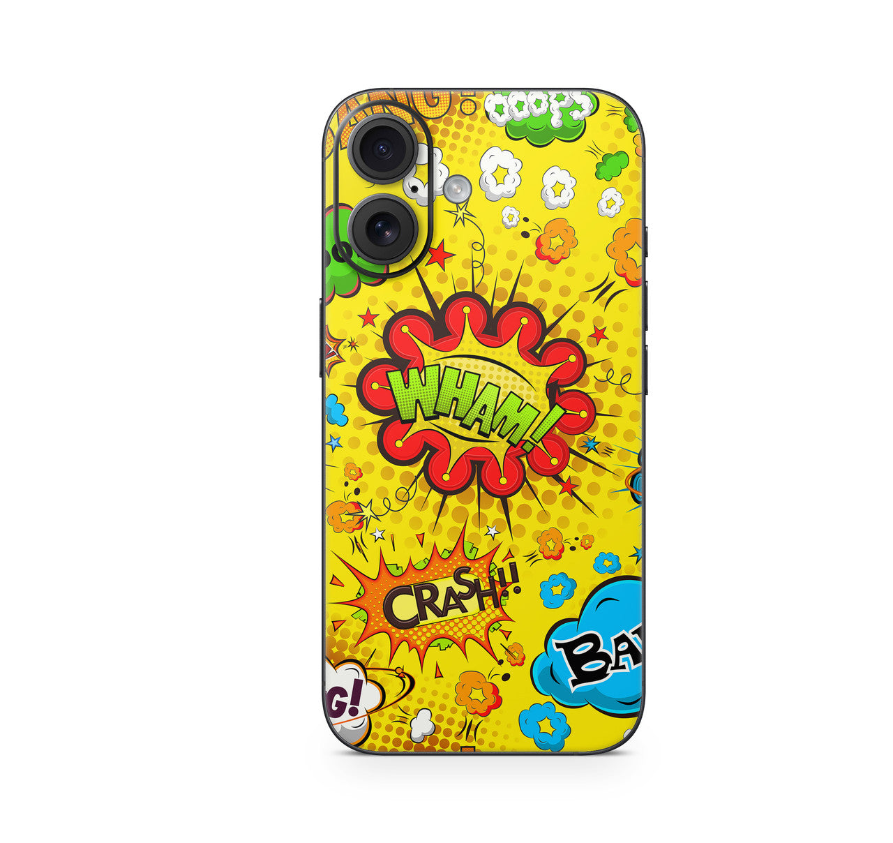 iPhone 17 Skin Design Schutzfolie Vinyl Cover Comics gelb Aufkleber Skins4u
