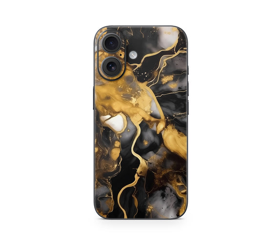 iPhone 17 Skin Design Schutzfolie Vinyl Cover Dark gold Aufkleber Skins4u