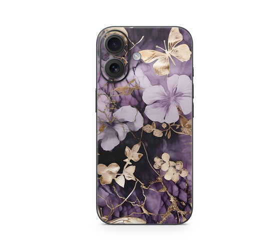 iPhone 17 Skin Design Schutzfolie Vinyl Cover Flower and Butterfly Aufkleber Skins4u