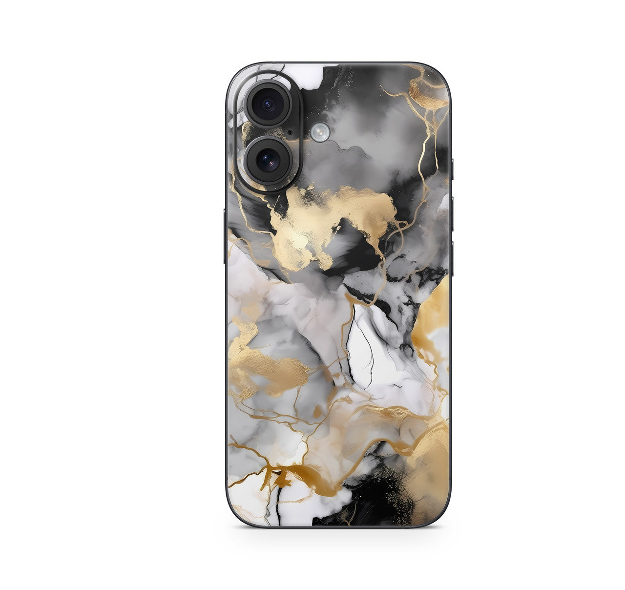 iPhone 17 Skin Design Schutzfolie Vinyl Cover Marmor Gold black Aufkleber Skins4u