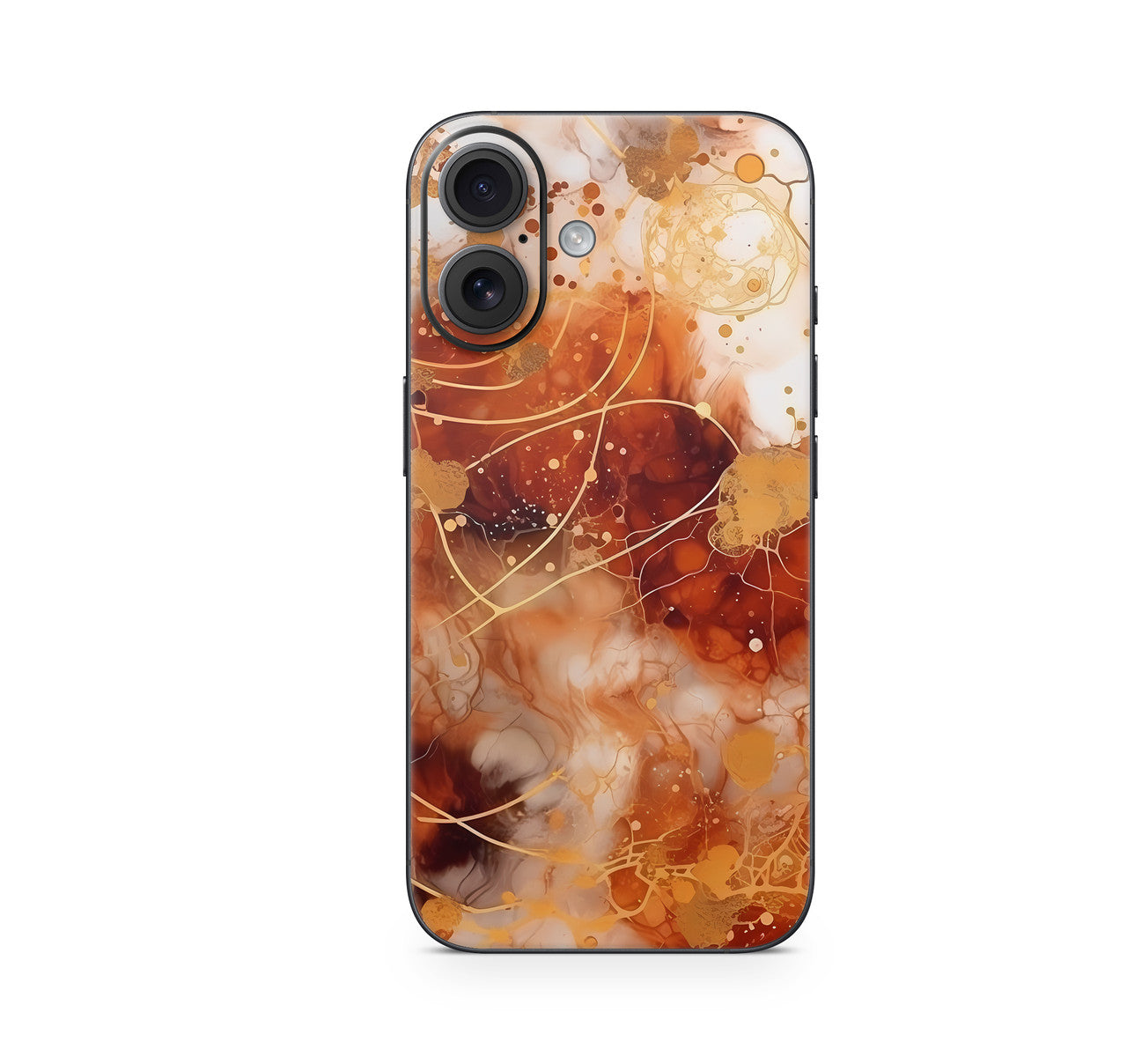 iPhone 17 Skin Design Schutzfolie Vinyl Cover Orange Circle Aufkleber Skins4u