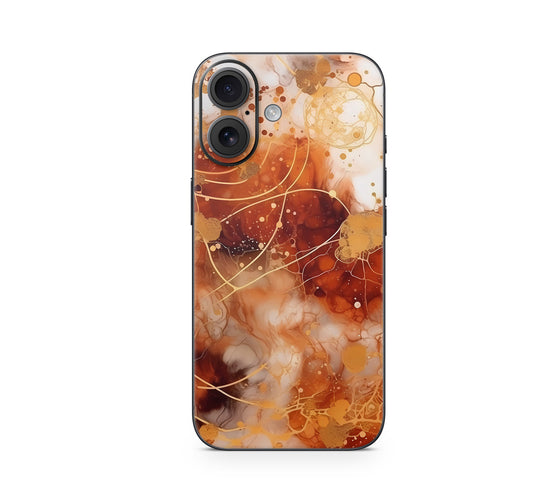 iPhone 17 Skin Design Schutzfolie Vinyl Cover Orange Circle Aufkleber Skins4u