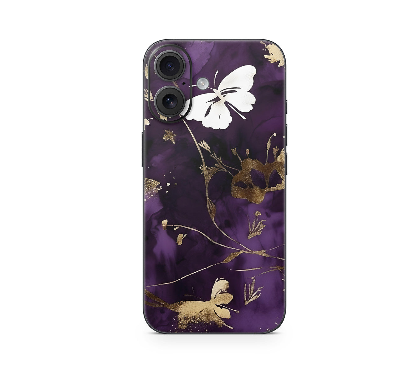iPhone 17 Skin Design Schutzfolie Vinyl Cover Purple Butterfly Aufkleber Skins4u