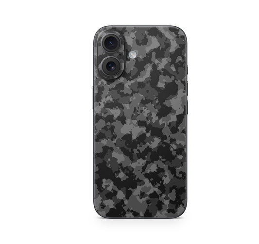 iPhone 17 Skin Design Schutzfolie Vinyl Cover Shadow Camo grau Aufkleber Skins4u