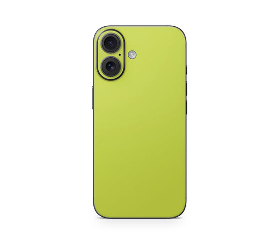 iPhone 17 Skin Design Schutzfolie Vinyl Cover Solid State lime Aufkleber Skins4u