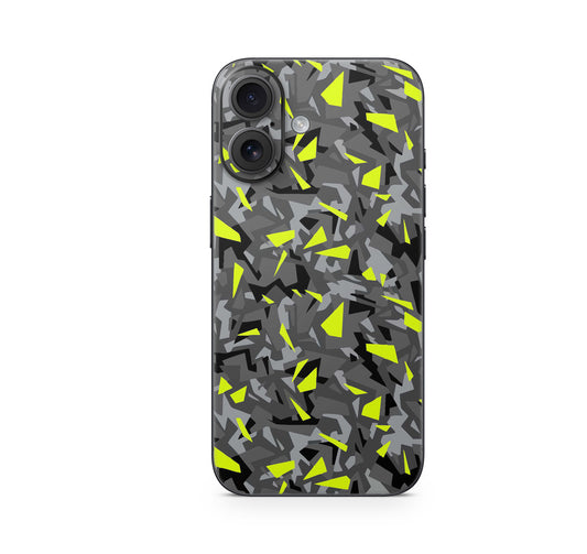 iPhone 17 Skin Design Schutzfolie Vinyl Cover Splatter Yellow Aufkleber Skins4u