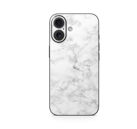 iPhone 17 Skin Design Schutzfolie Vinyl Cover marmor weiss Aufkleber Skins4u