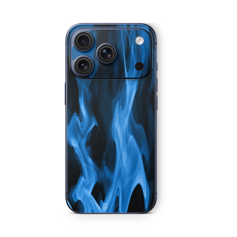 iPhone 17 Pro Skin Vinyl Schutzfolie Cover Aufkleber Blaue-Flammen Aufkleber Skins4u