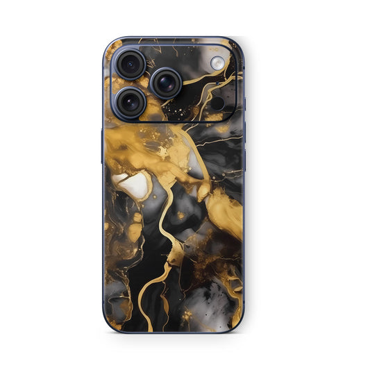 iPhone 17 Pro Skin Vinyl Schutzfolie Cover Aufkleber Dark-gold Aufkleber Skins4u