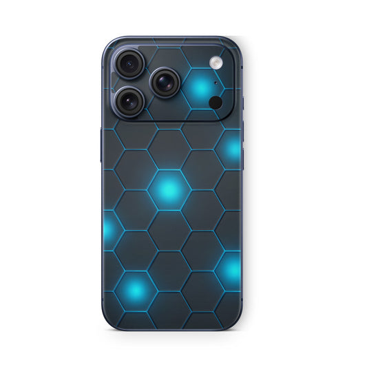 iPhone 17 Pro Max Skin Vinyl Schutzfolie Cover Aufkleber Exo-blau Aufkleber Skins4u