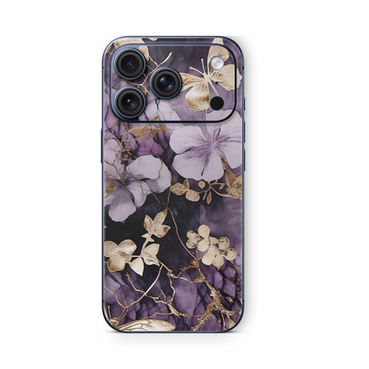 iPhone 17 Pro Skin Vinyl Schutzfolie Cover Aufkleber Flower-and-Butterfly Aufkleber Skins4u