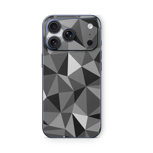 iPhone 17 Pro Max Skin Vinyl Schutzfolie Cover Aufkleber Polygrey Aufkleber Skins4u