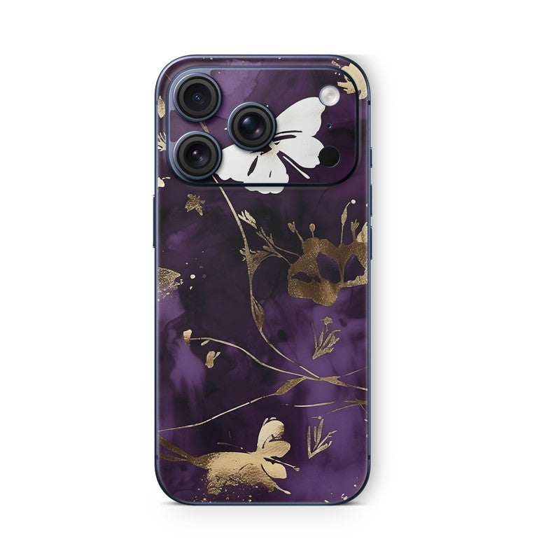 iPhone 17 Pro Skin Vinyl Schutzfolie Cover Aufkleber Purple-Butterfly Aufkleber Skins4u
