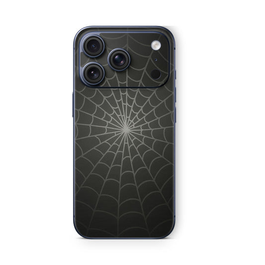 iPhone 17 Pro Max Skin Vinyl Schutzfolie Cover Aufkleber Spiderweb-black Aufkleber Skins4u