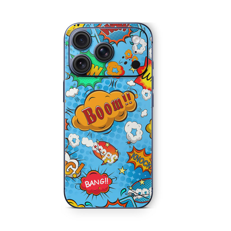 iPhone 17 Pro Skin Vinyl Schutzfolie Cover Aufkleber comics-blue Aufkleber Skins4u