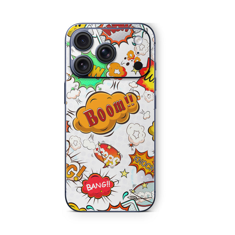 iPhone 17 Pro Skin Vinyl Schutzfolie Cover Aufkleber comics-white Aufkleber Skins4u