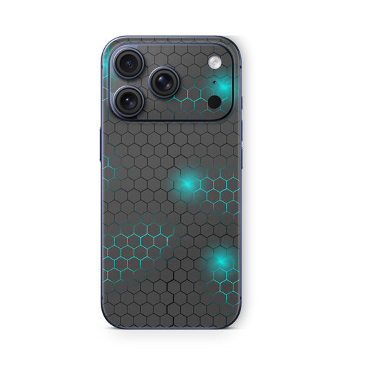 iPhone 17 Pro Max Skin Vinyl Schutzfolie Cover Aufkleber exo-small-blue Aufkleber Skins4u