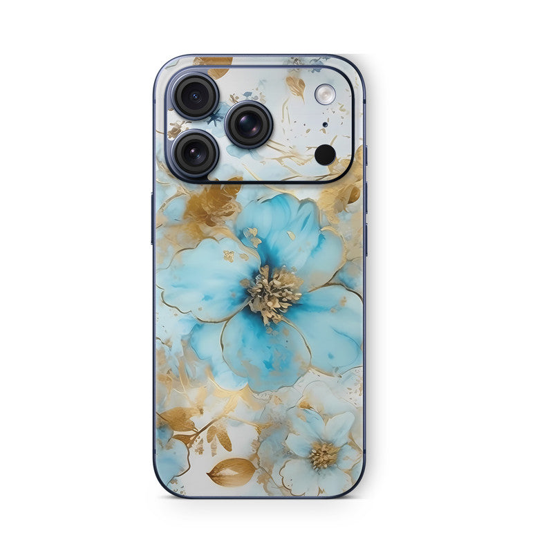 iPhone 17 Pro Skin Vinyl Schutzfolie Cover Aufkleber gold-blue-fantasie Aufkleber Skins4u