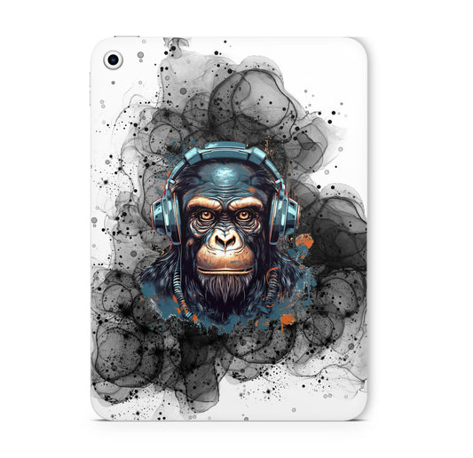 iPad Skin Schutzfolie Aufkleber Vinyl Skins Black Smoke Monkey