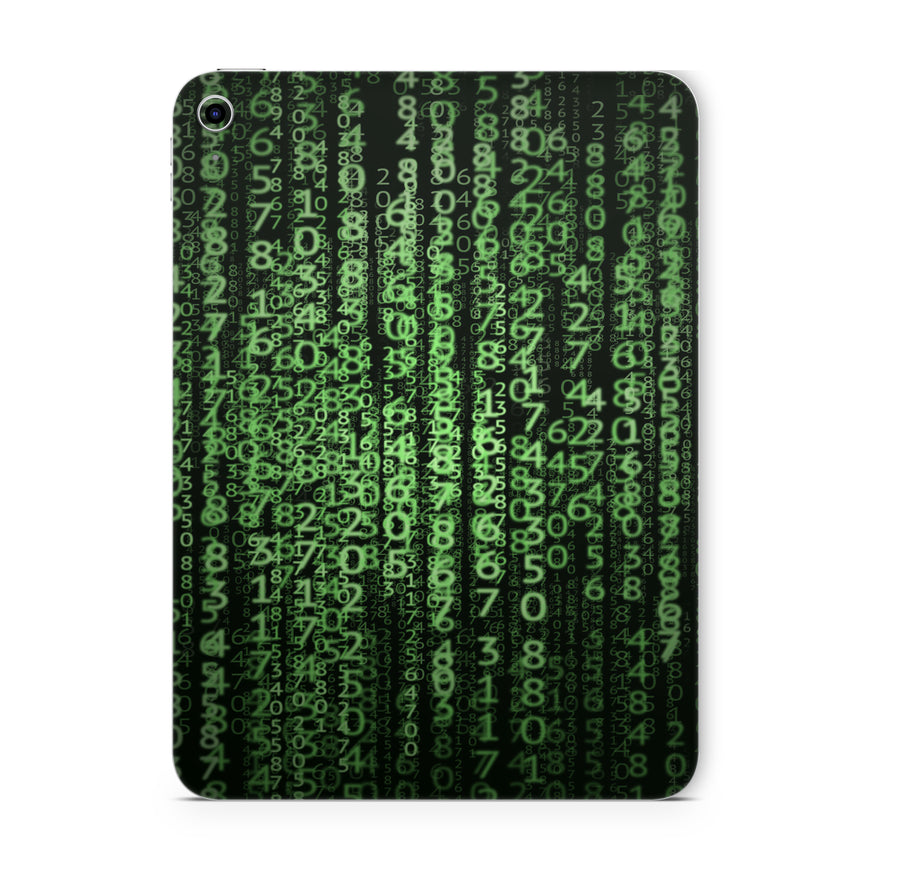 iPad Mini Skin Schutzfolie Aufkleber Vinyl Skins Matrix hochkant Aufkleber Skins4u