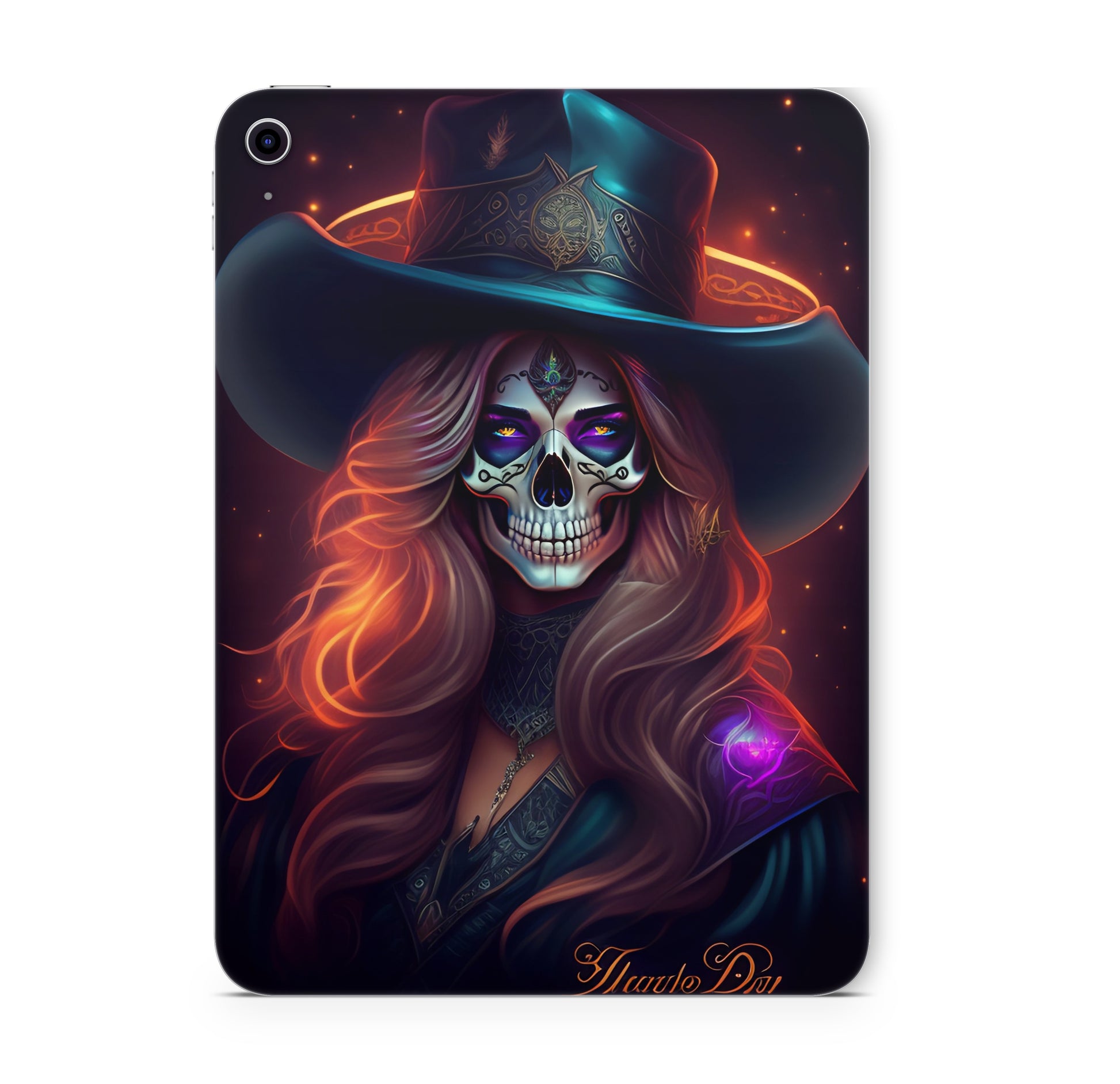 iPad Skin Schutzfolie Aufkleber Vinyl Skins Skull on Fire Aufkleber Skins4u