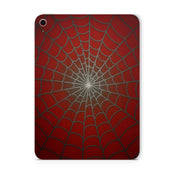 iPad Skin Schutzfolie Aufkleber Vinyl Skins Spiderweb rot