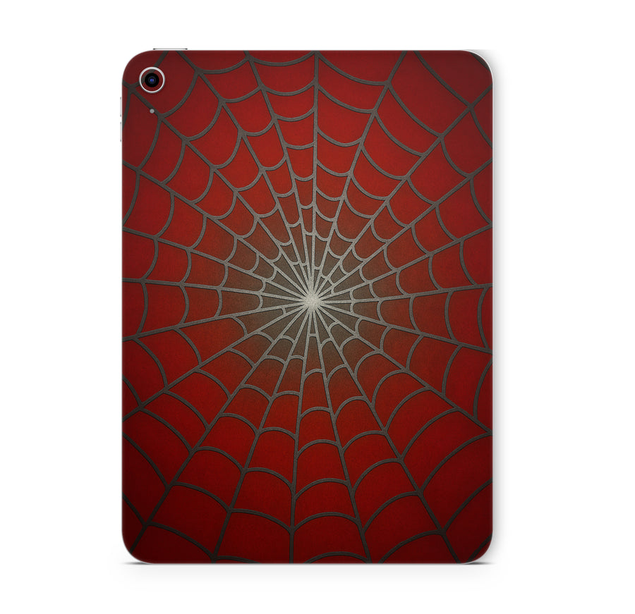 iPad Mini Skin Schutzfolie Aufkleber Vinyl Skins Spiderweb rot Aufkleber Skins4u