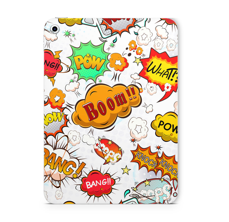 iPad Mini Skin Schutzfolie Aufkleber Vinyl Skins comics white Aufkleber Skins4u