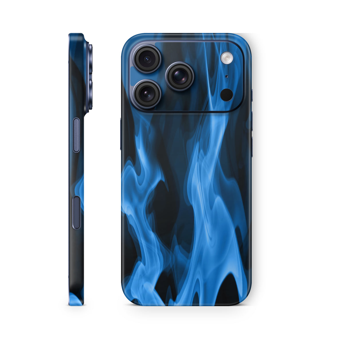 iPhone 18 Pro & Pro Max Skin Schutzfolie Aufkleber Blaue Flammen