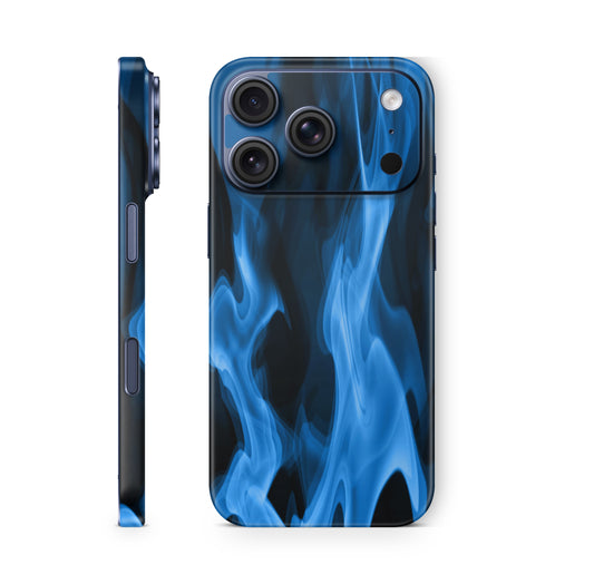 iPhone 18 Pro & Pro Max Skin Schutzfolie Aufkleber Blaue Flammen