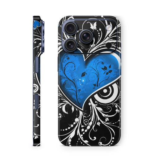 iPhone 18 Pro & Pro Max Skin Schutzfolie Aufkleber Blue Heart
