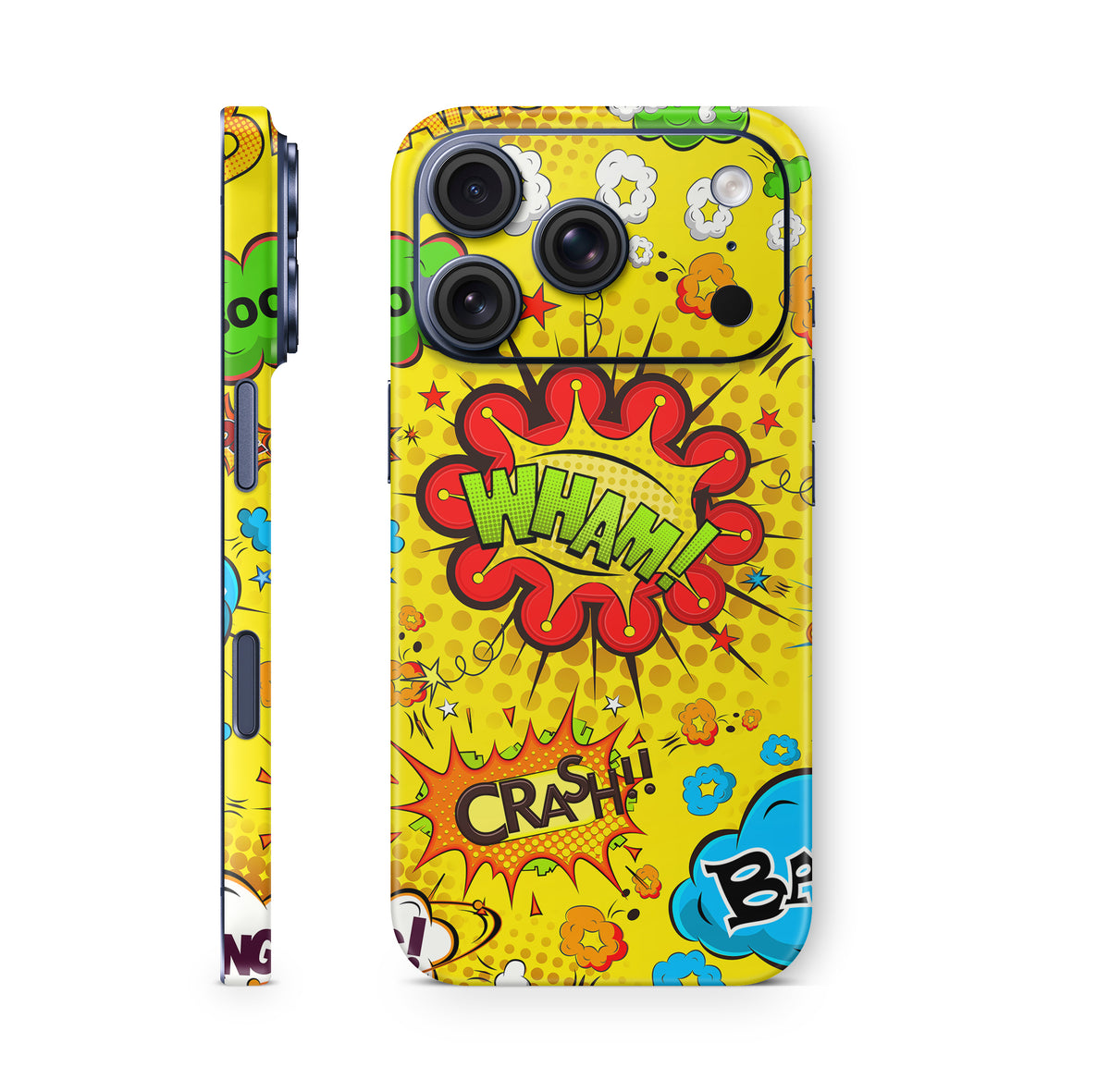 iPhone 18 Pro & Pro Max Skin Schutzfolie Aufkleber Comics gelb