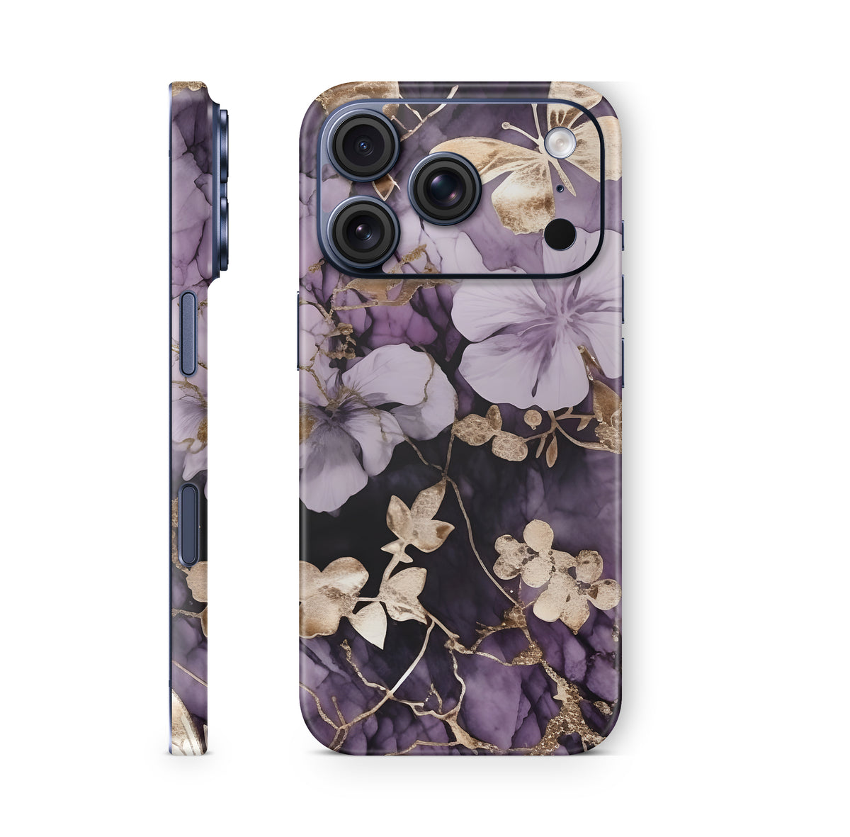 iPhone 18 Pro & Pro Max Skin Schutzfolie Aufkleber Flower and Butterfly