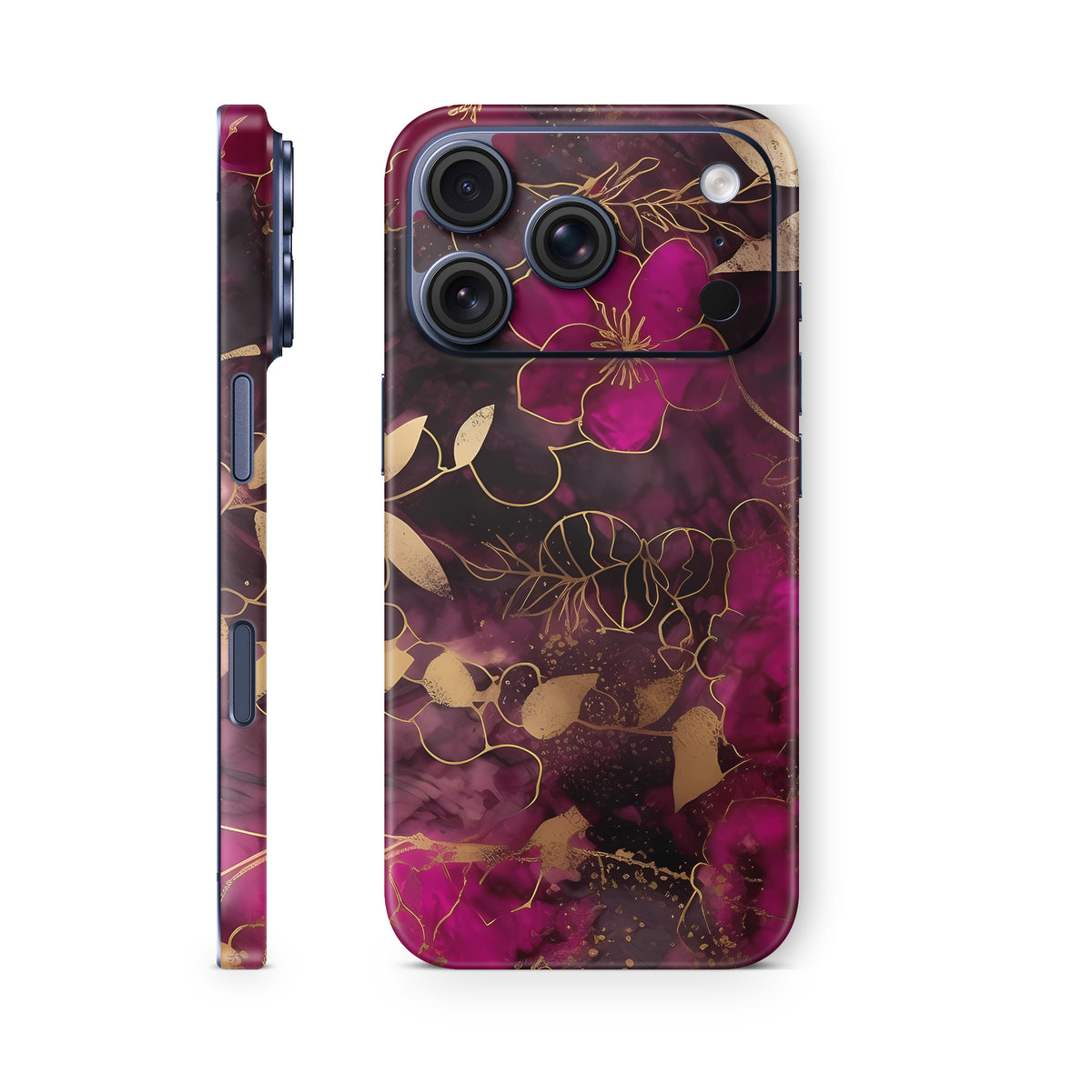 iPhone 18 Pro & Pro Max Skin Schutzfolie Aufkleber Flowers Dark