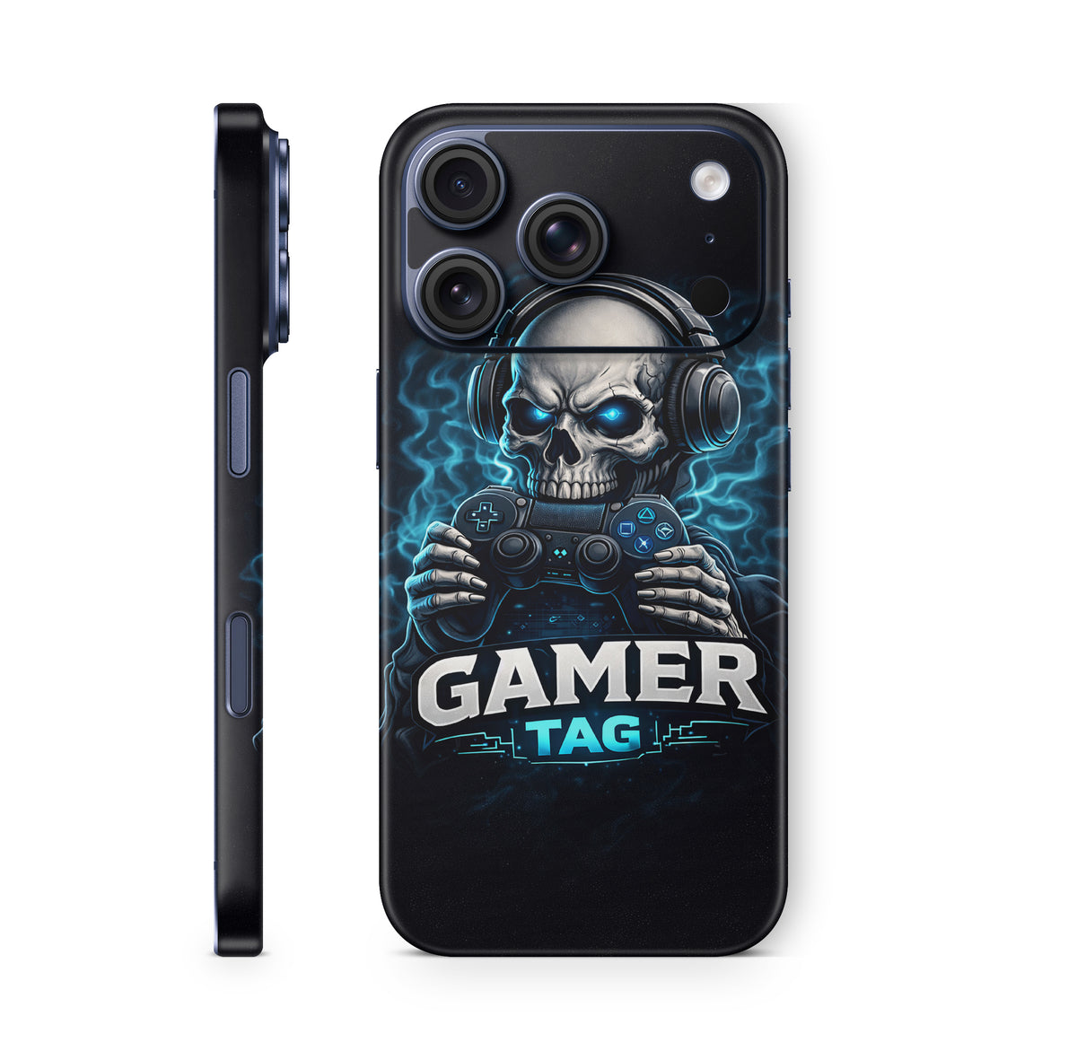 iPhone 18 Pro & Pro Max Skin Schutzfolie Aufkleber Gamer Skull
