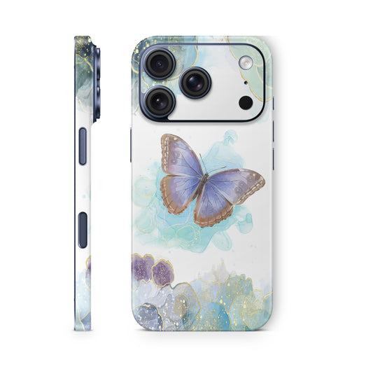 iPhone 18 Pro & Pro Max Skin Schutzfolie Aufkleber Glitter Butterfly